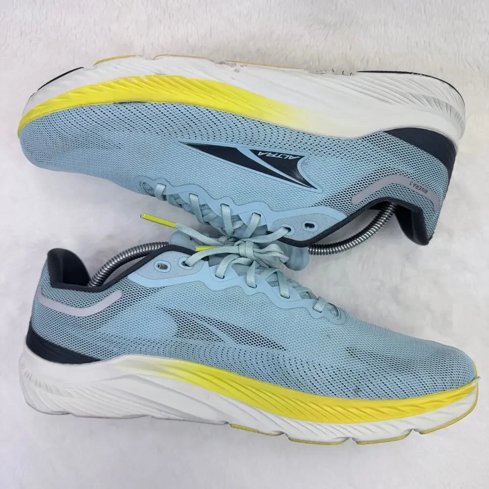 Altra Rivera 3 Mens Running Shoes Blue Yellow Cushioned Athletic Size 10.5